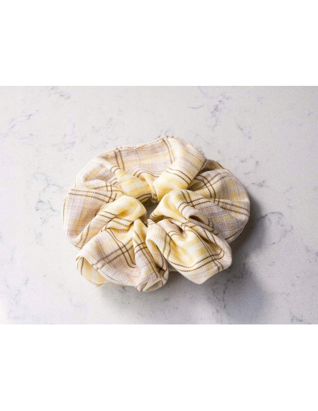 Gumka do włosów Scrunchie Gumka do włosów w oplocie w KRATĘ XXL krata