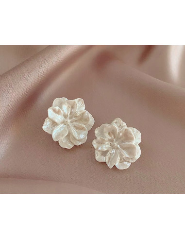 Kolczyki BIAŁE KWIATY KWIATKI Lolita AKCESORIA...