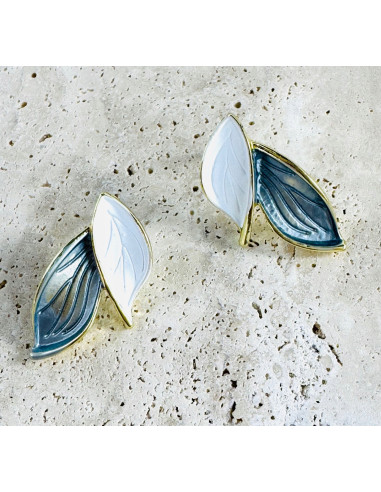 Kolczyki ELEGANCKIE LISTKI LIŚCIE Lolita...