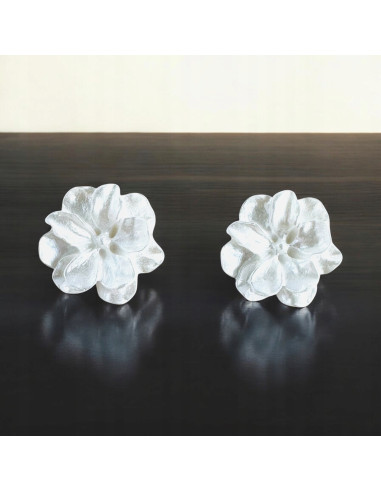 Kolczyki BIAŁE KWIATY KWIATKI Lolita AKCESORIA...