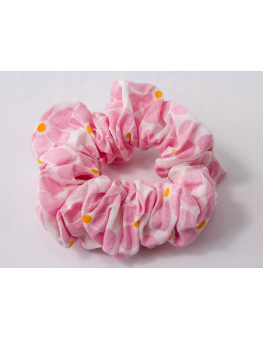 Gumka do włosów Scrunchie Gumka do włosów w oplocie KWIATY EKO