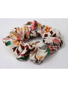 Gumka do włosów Scrunchie Gumka do włosów w oplocie KWIATKI