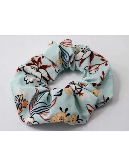 Gumka do włosów Scrunchie Gumka do włosów w oplocie KWIATKI