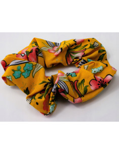 Gumka do włosów Scrunchie Gumka do włosów w oplocie KWIATKI