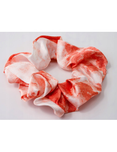 Gumka do włosów Scrunchie Gumka do włosów w oplocie SATYNA POŁYSK