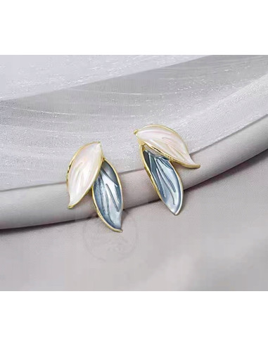Kolczyki ELEGANCKIE LISTKI LIŚCIE Lolita...