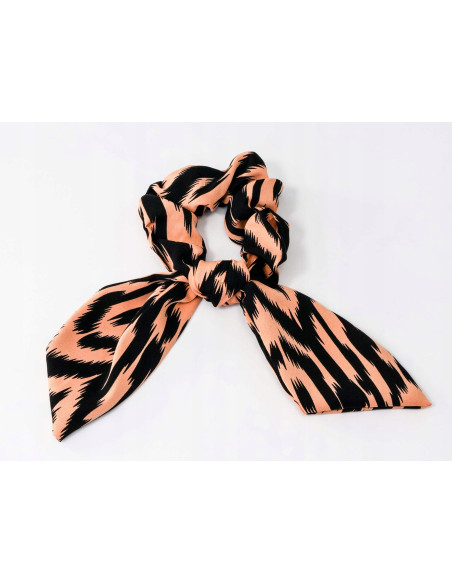 Gumka do włosów Scrunchie Gumka do włosów w oplocie z KOKARDĄ XL