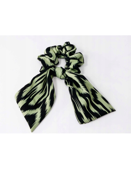 Gumka do włosów Scrunchie Gumka do włosów w oplocie z KOKARDĄ XL