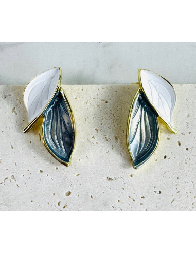 Kolczyki ELEGANCKIE LISTKI LIŚCIE Lolita...