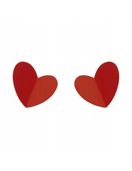 Kolczyki CZERWONE SERDUSZKA SERCA Lolita Accessories