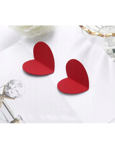 Kolczyki CZERWONE SERDUSZKA SERCA Lolita...
