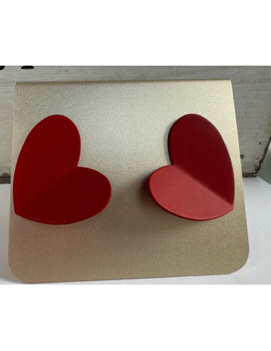 Kolczyki CZERWONE SERDUSZKA SERCA Lolita...