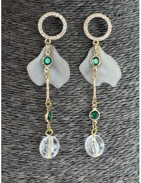 Kolczyki PATKI NA ŁAŃCUSZKU KWIATKI Lolita Accessories