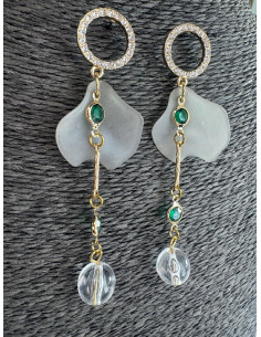 Kolczyki PATKI NA ŁAŃCUSZKU KWIATKI Lolita Accessories 2