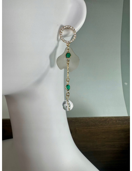 Kolczyki PATKI NA ŁAŃCUSZKU KWIATKI Lolita Accessories