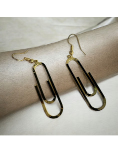 Kolczyki Spinacz złote Spinacze Lolita Accessories 2