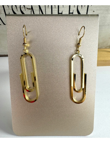 Kolczyki Spinacz złote Spinacze Lolita Accessories