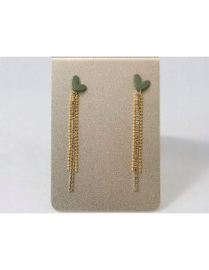 Kolczyki Zielone Serca nie uczulające Lolita Accessories...