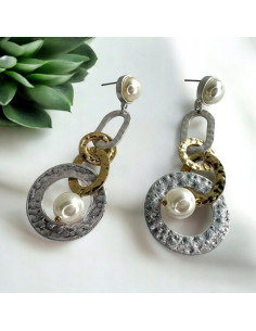 Kolczyki Galeryjne XL Lolita Accessories srebrny sztyft 925