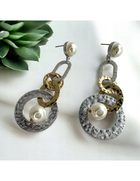 Kolczyki Galeryjne XL Lolita Accessories srebrny sztyft 925