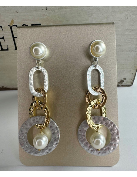 Kolczyki Galeryjne XL Lolita Accessories srebrny sztyft 925