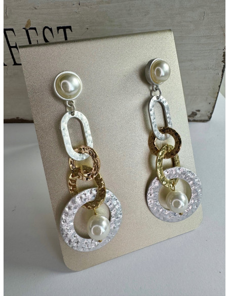 Kolczyki Galeryjne XL Lolita Accessories srebrny sztyft 925