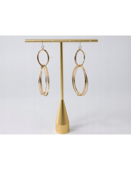 Kolczyki MAXI XL ZŁOTE KOŁA ŁEZKI Lolita Accessories