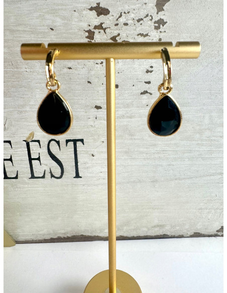 Kolczyki Połyskujące Łezki Kryształki Lolita Accessories srebrny sztyft 925