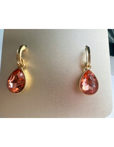 Kolczyki Połyskujące Łezki Kryształki Lolita...