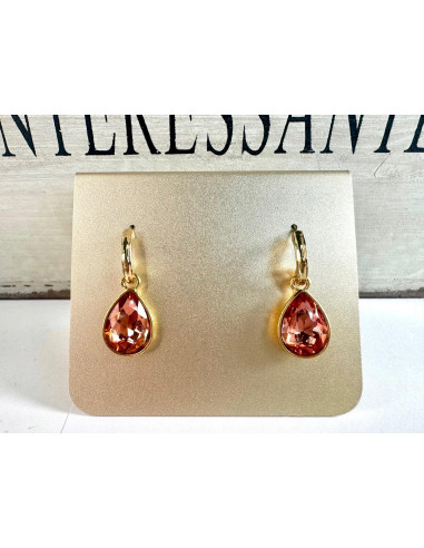 Kolczyki Połyskujące Łezki Kryształki Lolita...