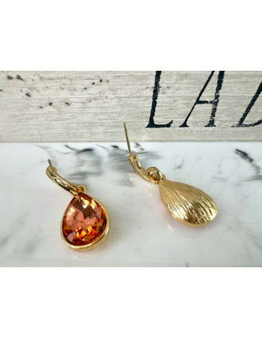 Kolczyki Połyskujące Łezki Kryształki Lolita...