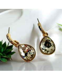 Kolczyki Połyskujące Łezki Kryształki Lolita Accessories...