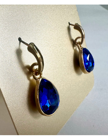 Kolczyki Połyskujące Łezki Kryształki Lolita...