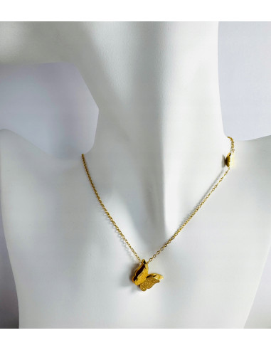 Naszyjnik CELEBRYTKA stal chirurgiczna ZŁOTY...