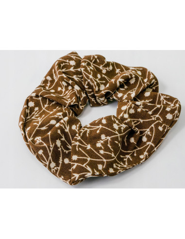 Gumka do włosów Scrunchie Gumka do włosów w oplocie Kwiatuszki Łączka