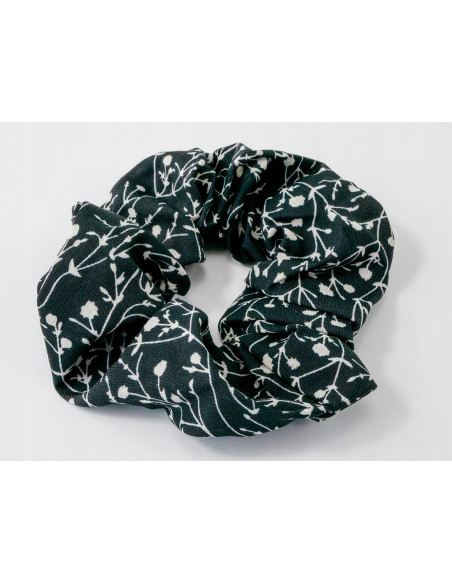 Gumka do włosów Scrunchie Gumka do włosów w oplocie Kwiatuszki Łączka