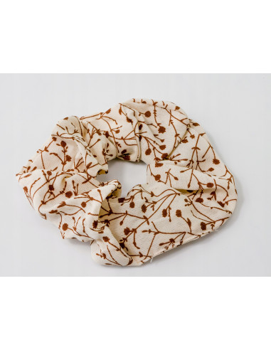Gumka do włosów Scrunchie Gumka do włosów w oplocie Kwiatuszki Łączka