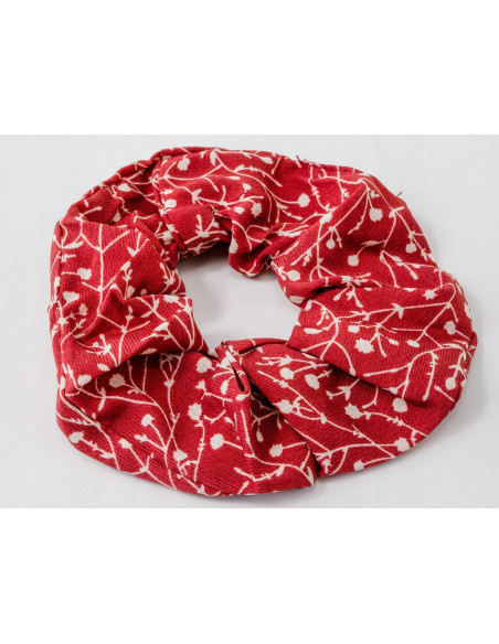 Gumka do włosów Scrunchie Gumka do włosów w oplocie Kwiatuszki Łączka