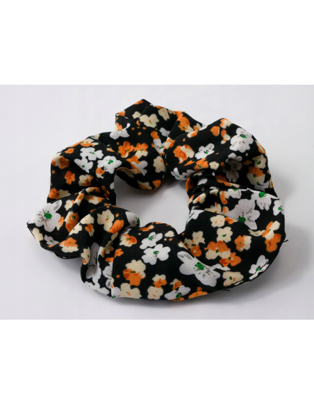 Gumka do włosów Scrunchie Gumka do włosów w oplocie Kwiatuszki Łączka