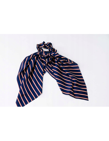 Gumka do włosów Scrunchie Gumka do włosów w oplocie z KOKARDĄ XL