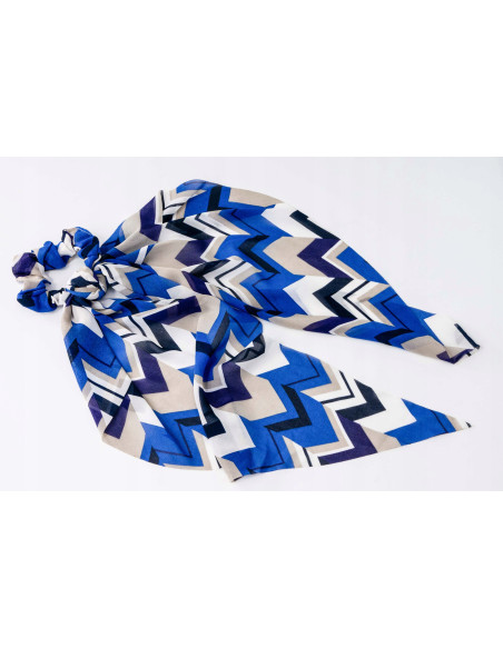 Gumka do włosów Scrunchie Gumka do włosów w oplocie z KOKARDĄ XL