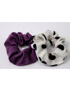 Gumka do włosów Scrunchie fioletowy Gumka do włosów w...
