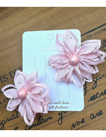 Spinki do włosów dla dziewczynki Kwiatki Lolita Acc. Zestaw 2 sztuki