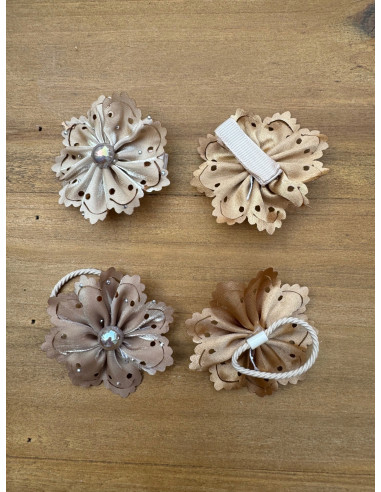 Zestaw 4 sztuki Gumki i spinki do włosów dla...