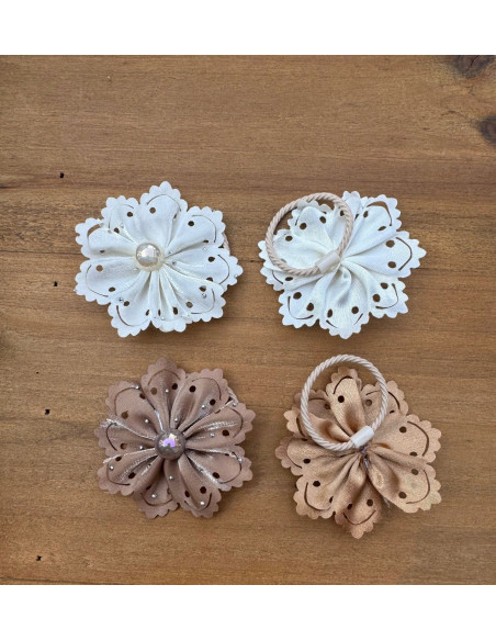 Gumki do włosów dla dziewczynki Kwiatki Lolita Acc. Zestaw 4 sztuki