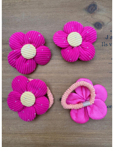 Zestaw 4 sztuki Gumki i spinki do włosów dla...