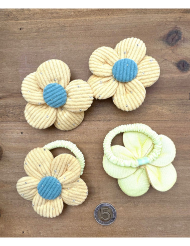 Zestaw 4 sztuki Gumki i spinki do włosów dla...