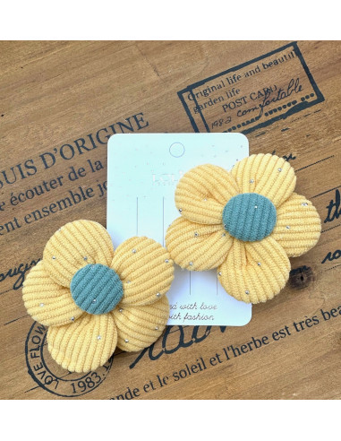 Spinki do włosów dla dziewczynki Kwiatki XXL...