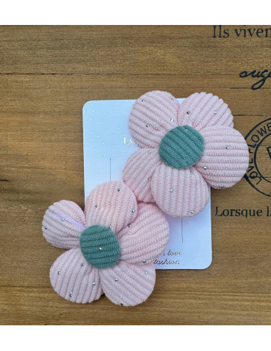 Spinki do włosów dla dziewczynki Kwiatki XXL...