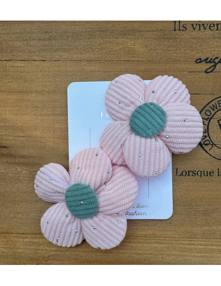 Spinki do włosów dla dziewczynki Kwiatki XXL Lolita Acc. Zestaw 2 sztuki